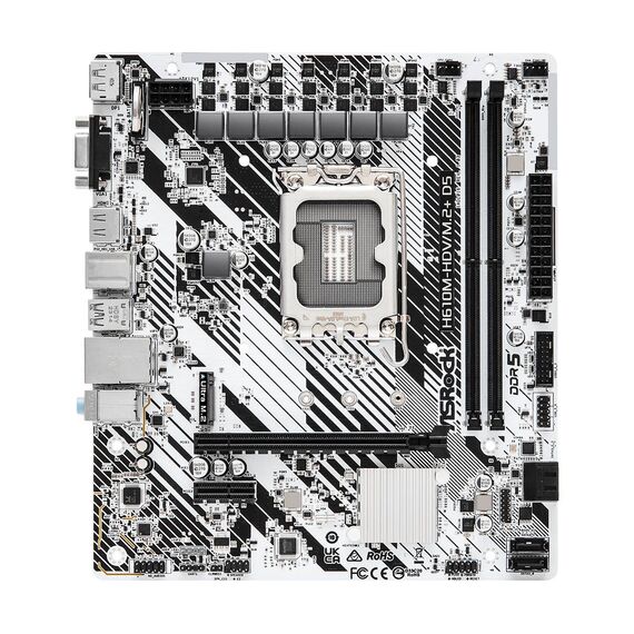 ASRock H610MHDVM.2+ D5 Motherboard micro ATX 90MXBM50A0UAYZ