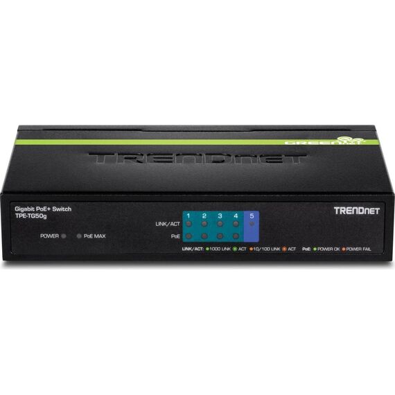 TRENDnet TPE-TG50G 5-Port Gigabit PoE+ Switch