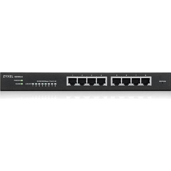Zyxel GS1915-8 8-Port Gigabit Smart Managed Layer 2 Switch