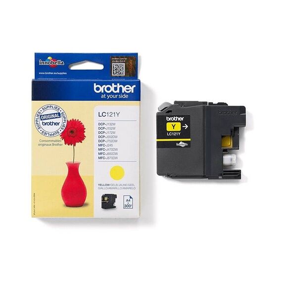 Brother LC121Y Yellow Original Ink Cartridge