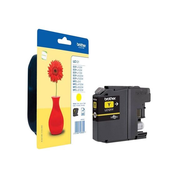 Brother LC121Y Yellow Original Ink Cartridge