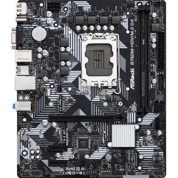 ASRock B760M-HDV/M.2 D4 Intel B760 DDR4 Micro ATX Motherboard