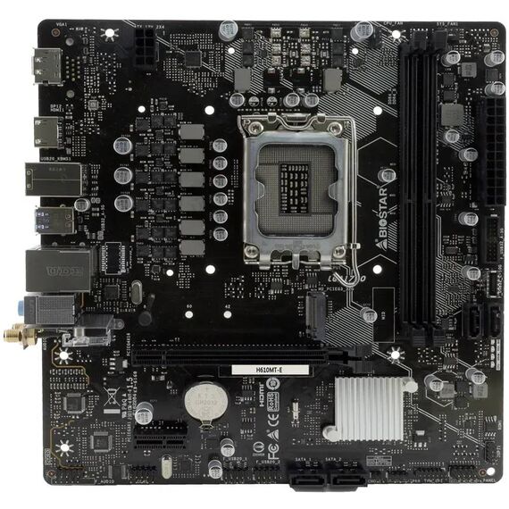 BIOSTAR H610MT-E Intel H610 DDR4 Micro ATX Motherboard