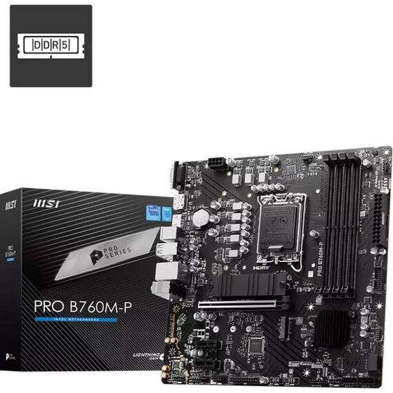 MSI PRO B760M-P Intel B760 DDR5 Micro ATX Motherboard
