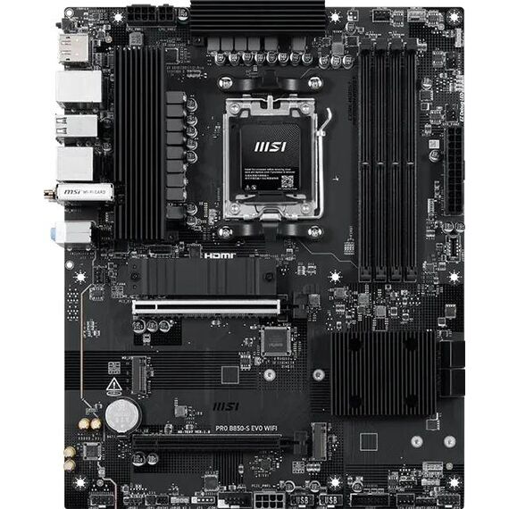 MSI PRO B850-S EVO WIFI ATX AM5 DDR5 Wi-Fi 7 Motherboard