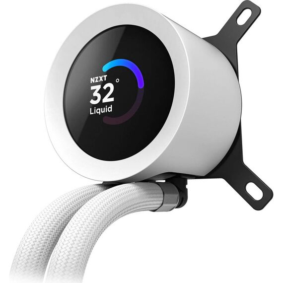 NZXT Kraken Plus 360 RGB White 360mm AIO Liquid Cooler with LCD