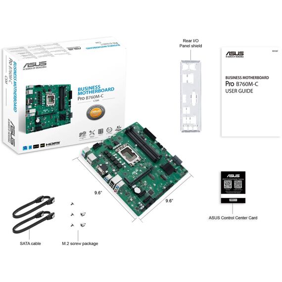 ASUS Pro B760M-C-CSM Intel B760 LGA1700 DDR5 Motherboard