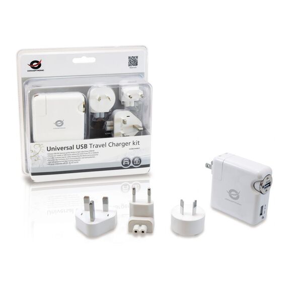 Conceptronic 15.5W Universal USB Travel Charger Kit