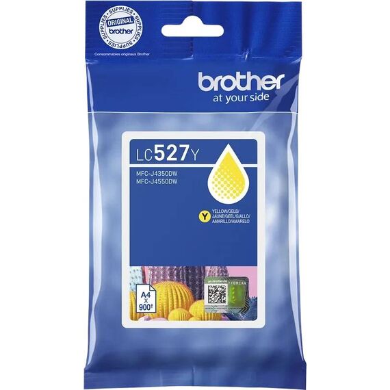 Brother LC527Y Yellow Ink Cartridge 900 Pages