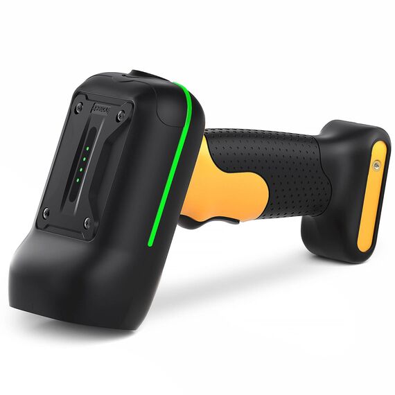 Inateck BCST-75 Black Industrial Wireless 2D Barcode Scanner IP67
