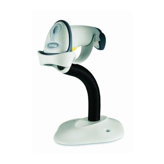 Zebra LS2208-SR20001R-UR USB 1D Laser Barcode Scanner Kit White