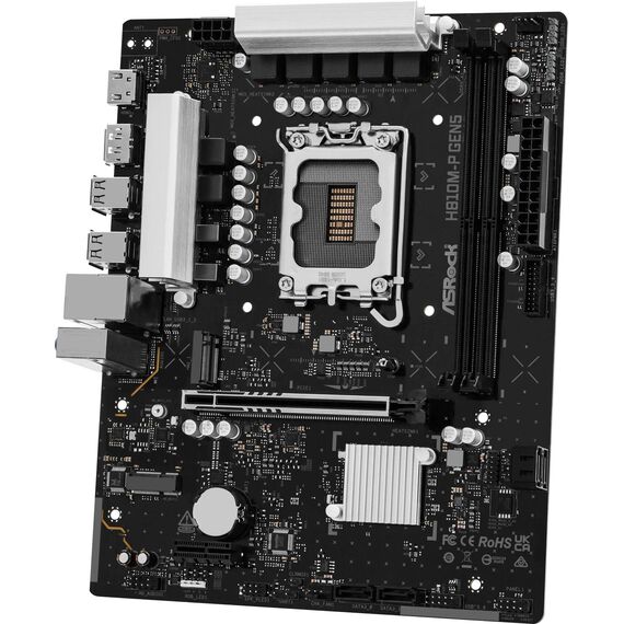 ASRock H810M-P Gen5 LGA1851 DDR5 Motherboard