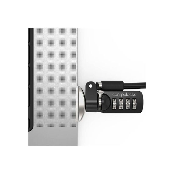 Compulocks Ledge Lock Adapter for MacBook Pro 16" | Combination Cable Lock | Silver