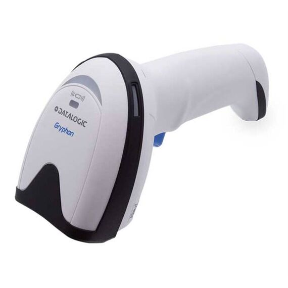 Datalogic Gryphon GM4200 – 1D Cordless Barcode Scanner, 433MHz, USB Kit, White