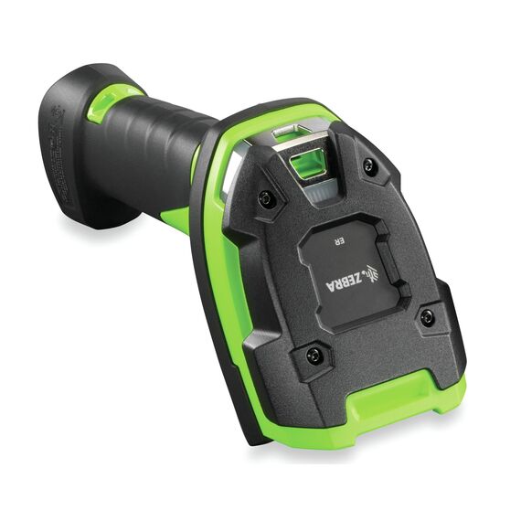 Zebra DS3608-SR – 2D Ultra-Rugged Corded Scanner, IP67, 2.4m Drop, Vibration, Scanner Only, Industrial Green