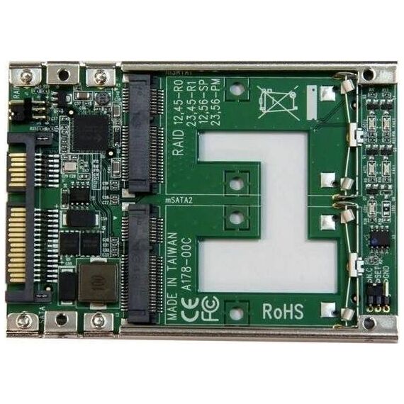 StarTech 25SAT22MSAT Dual mSATA RAID Adapter