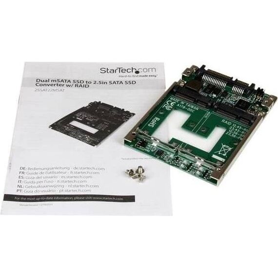 StarTech 25SAT22MSAT Dual mSATA RAID Adapter