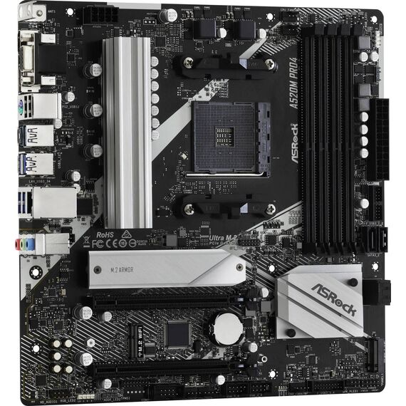 ASRock A520M Pro4 AM4 A520 mATX Motherboard