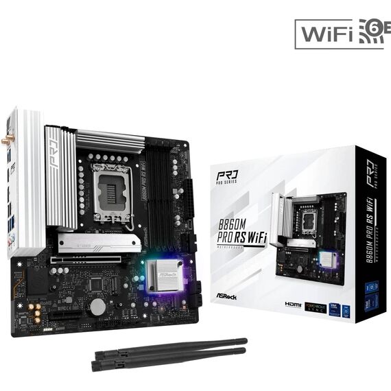 ASRock B860M Pro RS WiFi B860 LGA1851 DDR5 mATX