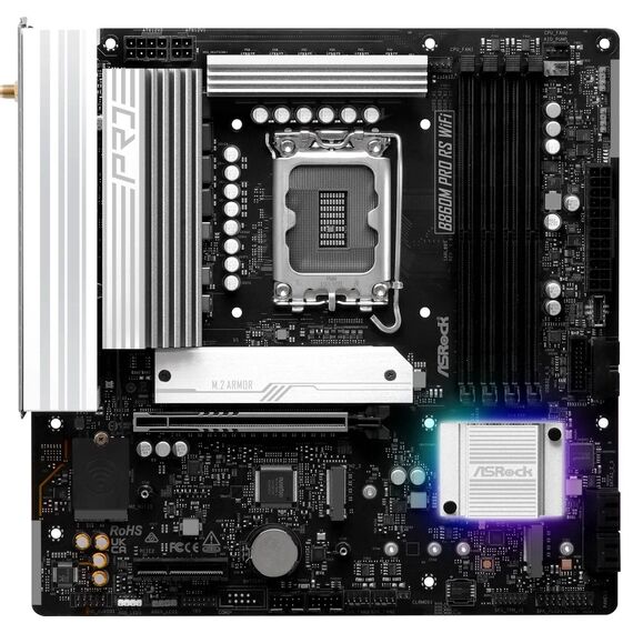 ASRock B860M Pro RS WiFi B860 LGA1851 DDR5 mATX