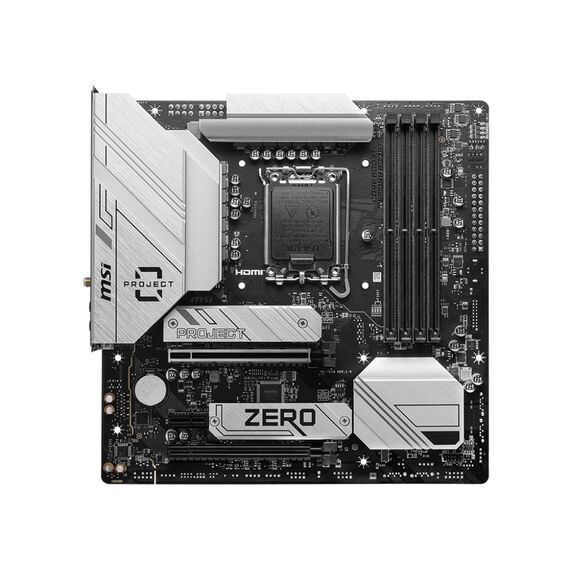 MSI B760M PROJECT ZERO LGA1700 mATX Motherboard