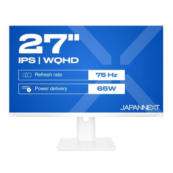 JAPANNEXT 27" IPS WQHD LED Monitor White IPS 27 2560 x 1440