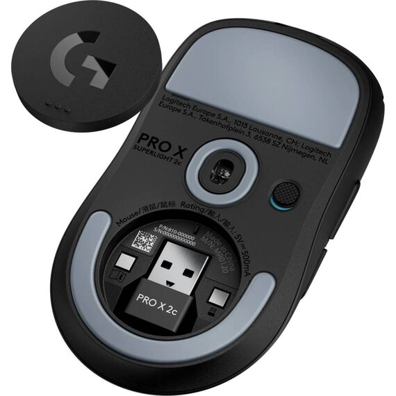 Logitech G PRO X SUPERLIGHT 2c 53g Wireless Mouse Black