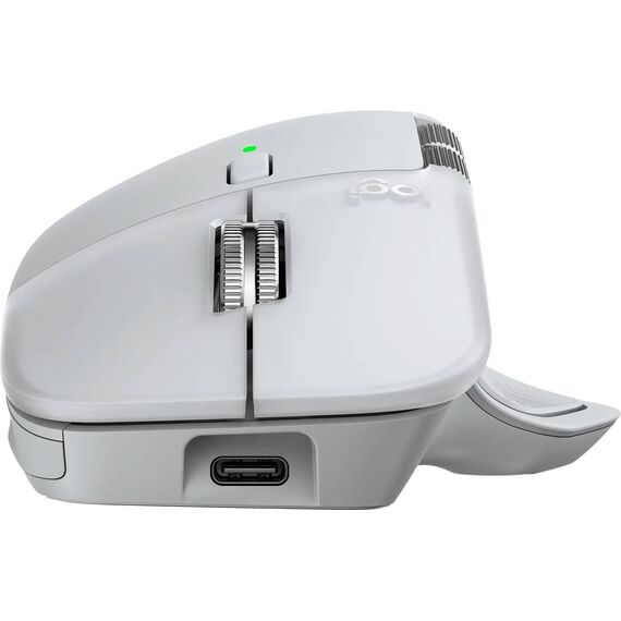 Logitech MX Master 4 for Mac Wireless Mouse White Silver