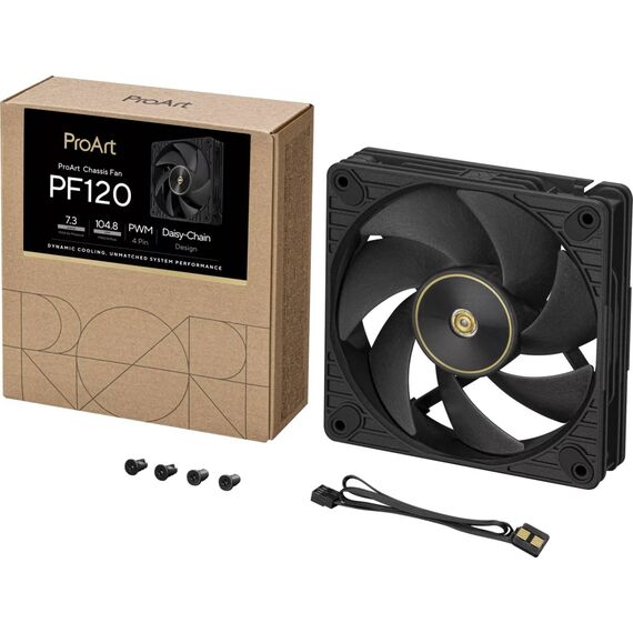 ASUS ProArt PF120 PWM 120mm Fan Black — Single Pack