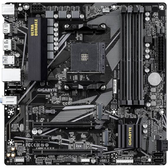 Gigabyte B550M DS3H R2 AM4 mATX Motherboard B550 PCIe 4.0 Dual M.2