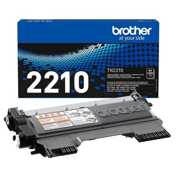 Brother TN-2210 Black Original Toner Cartridge 1200 Pages