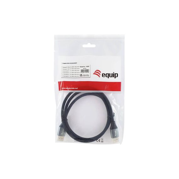 Equip 119281 DisplayPort 2.1 Cable 16K 60Hz 54Gbps 1m