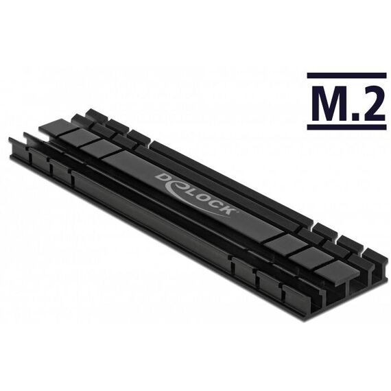 DeLOCK M.2 Heat Sink 100 mm Black