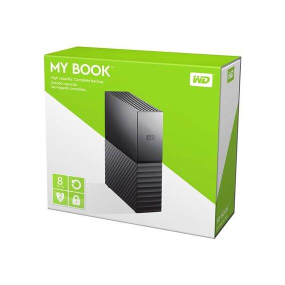 WD My Book 8TB Desktop USB 3.0 External HDD Encrypted Black