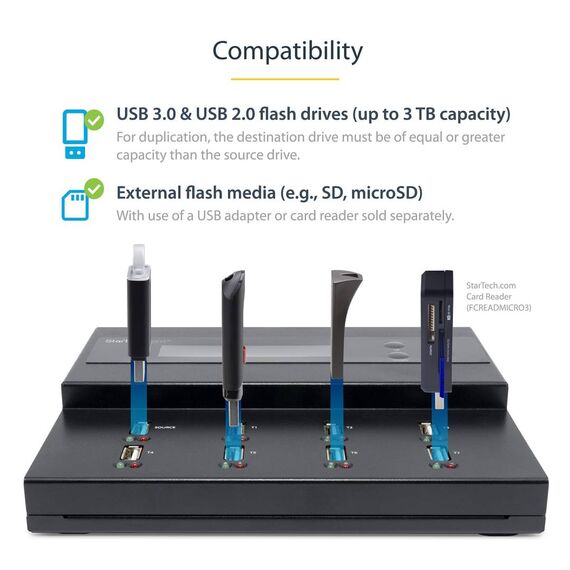 StarTech.com USB Duplicator 1:7 USB Flash USBDUPE17