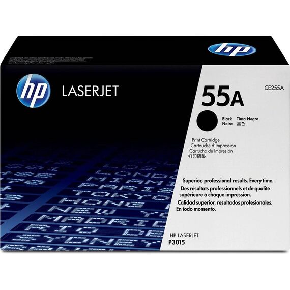 HP CE255A 55A Black Original LaserJet Toner Cartridge
