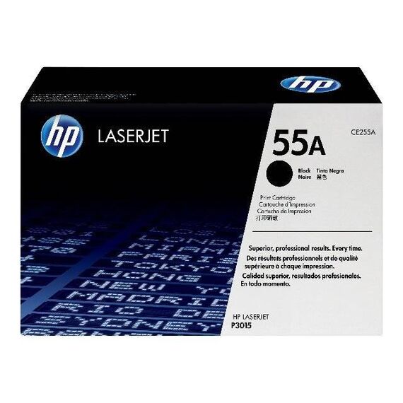 HP CE255A 55A Black Original LaserJet Toner Cartridge