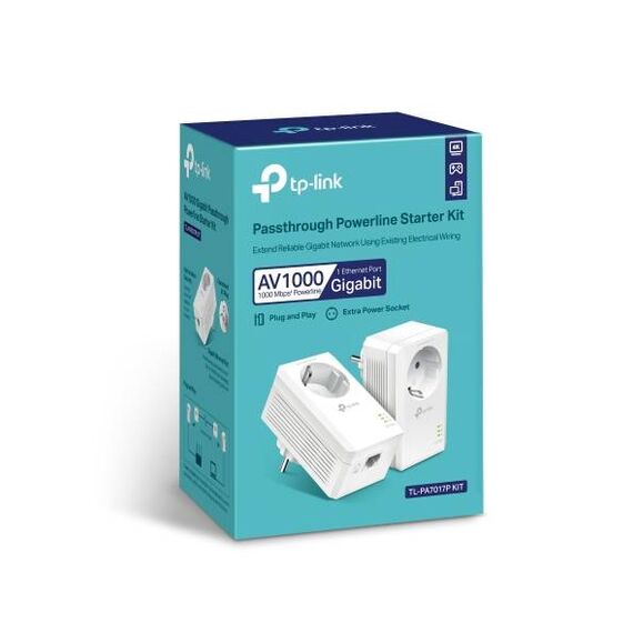 TP-Link TL-PA7017P KIT AV1000 Powerline Starter Kit