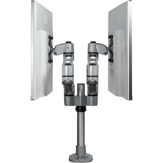 StarTech.com Desk Mount Dual Monitor Arm, 2 LCD, 13-27in, Silver