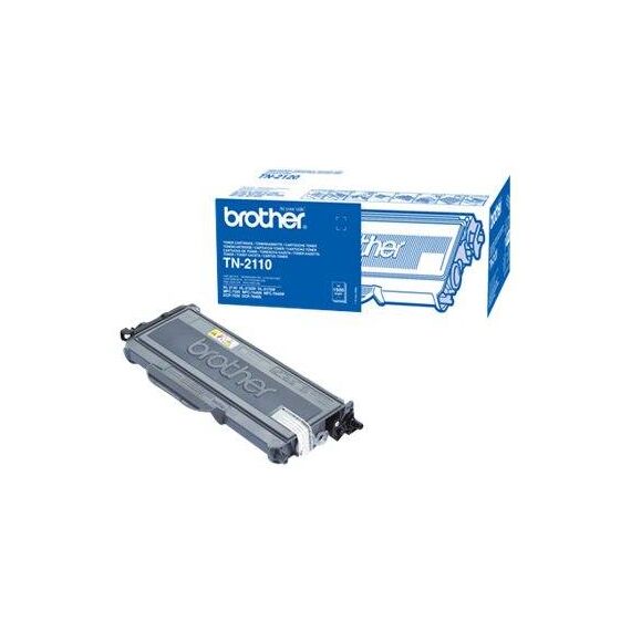 Brother TN2110 Black original toner cartridge for DCP 7030, 7040, 7045N / HL-2140, 2150N, 2170W / MFC 7320, 7440N, 7840W