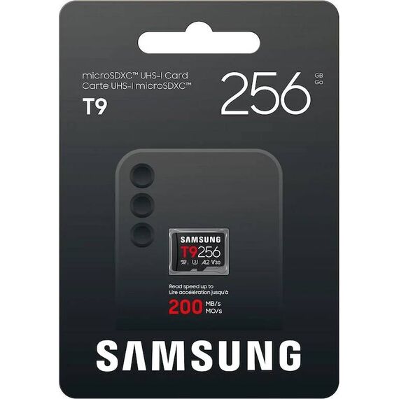 Samsung T9 256GB microSDXC UHS-I 200MB/s Card (MB-MH256T)