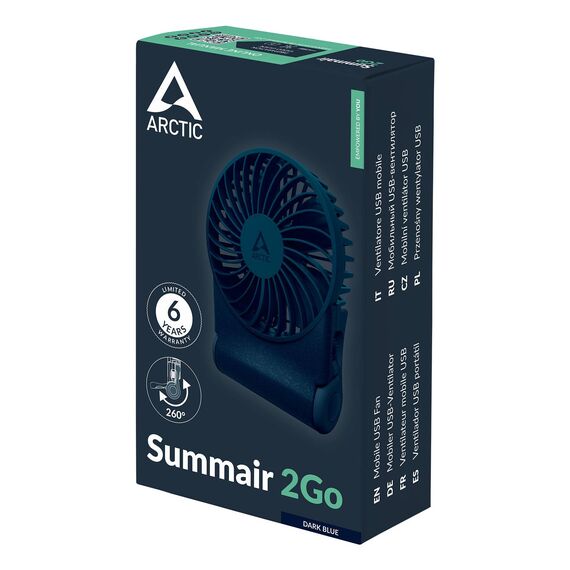 ARCTIC Summair 2Go Handheld Fan Dark Blue AEBRZ00028A