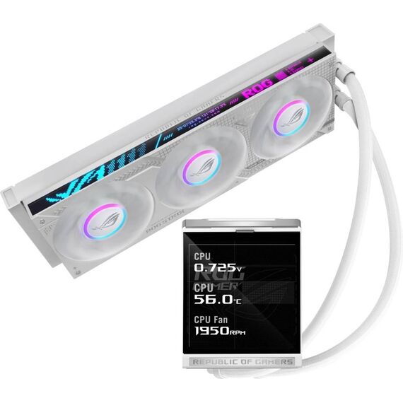 ASUS ROG Strix LC IV 360 ARGB LCD White AIO Cooler