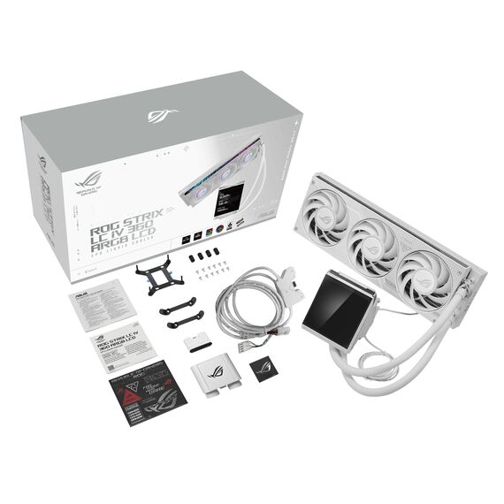 ASUS ROG Strix LC IV 360 ARGB LCD White AIO Cooler