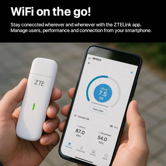 ZTE MF833U1 4G LTE USB Modem 150 Mbps