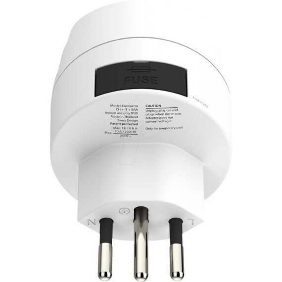 SKROSS Country Adapter Europe to Switzerland/Italy/Brazil