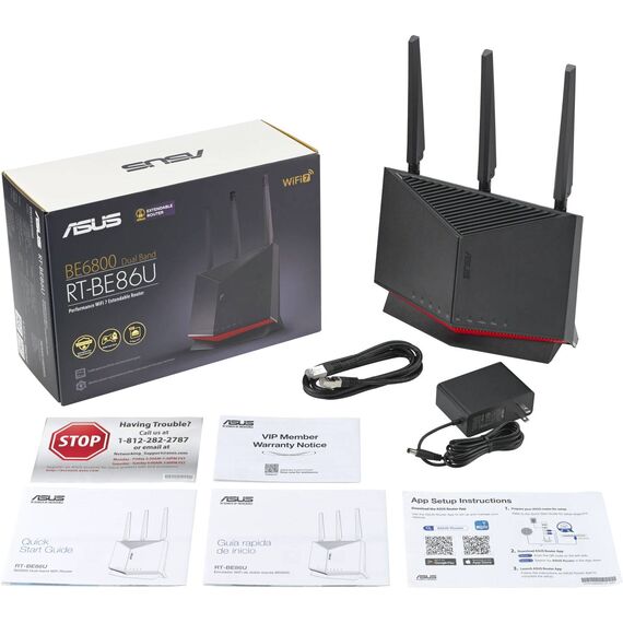 ASUS RTBE86U Wireless router WiFi 90IG08W0MO9A0V