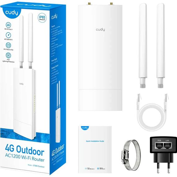 CUDY PRIEIGOS TAŠKAS 4G LTE +ROUTER CUDY-LT500-OU | LT500 Outdoor