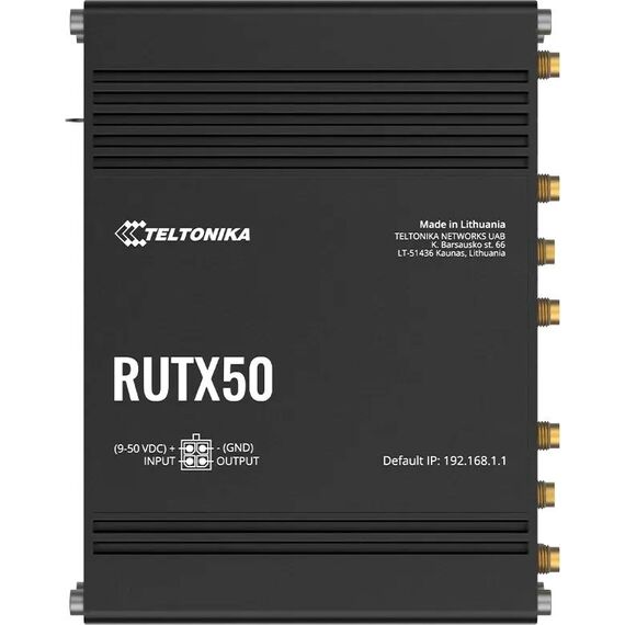 Teltonika RUTX50 Industrial 5G Dual-SIM Wi-Fi Router