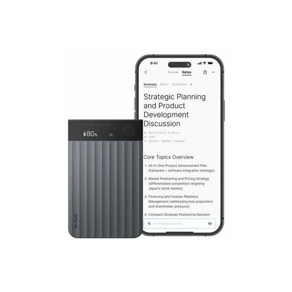 PLAUD Note Pro AI Voice Recorder 64GB Black